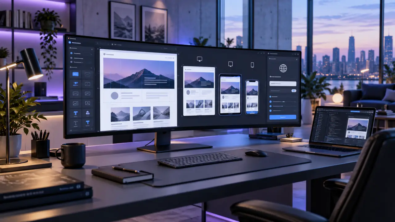 Framer permet de créer un site responsive, du premier canvas au domaine personnalisé